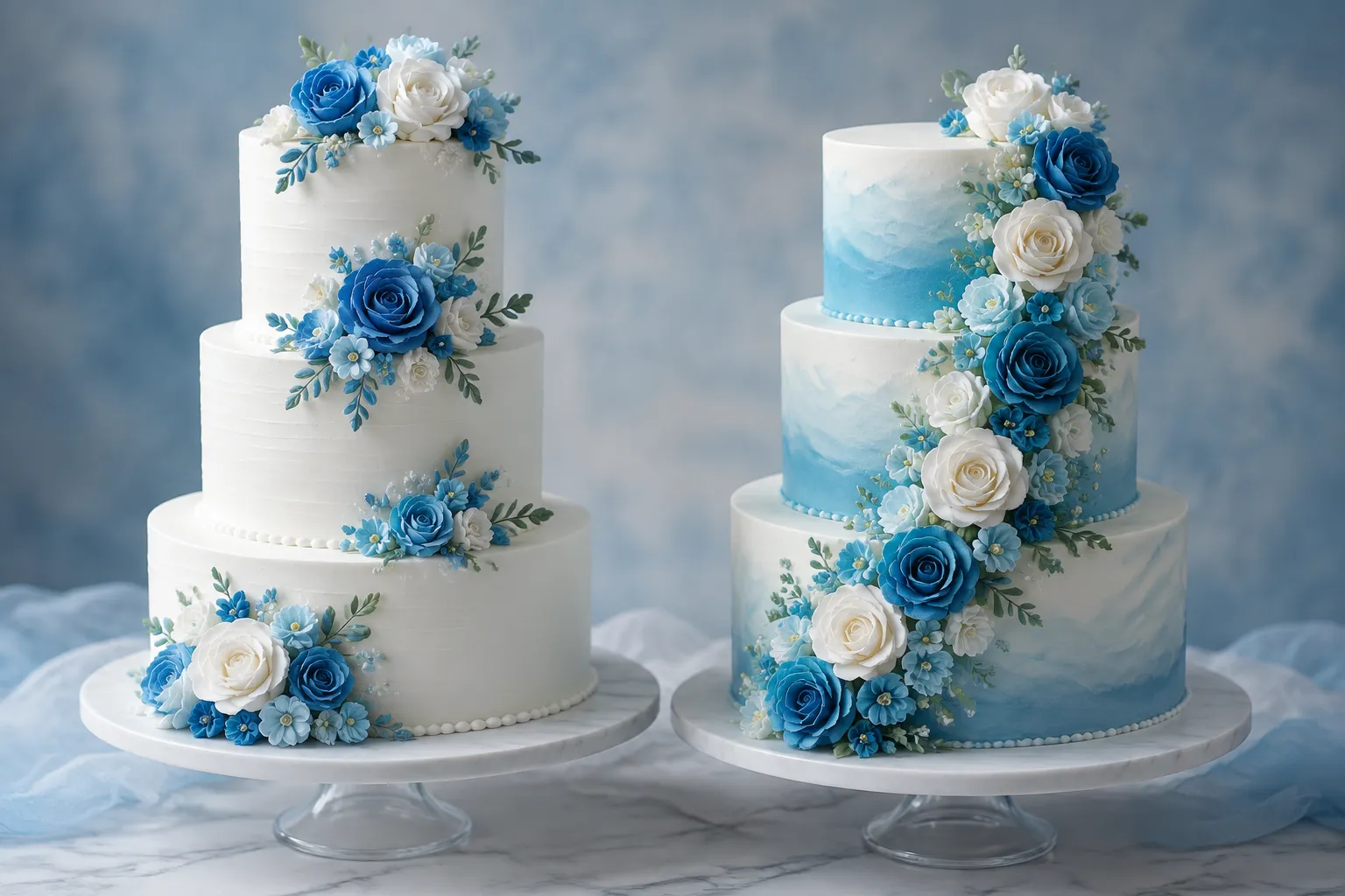 Clustered vs Cascading Cake Decorations